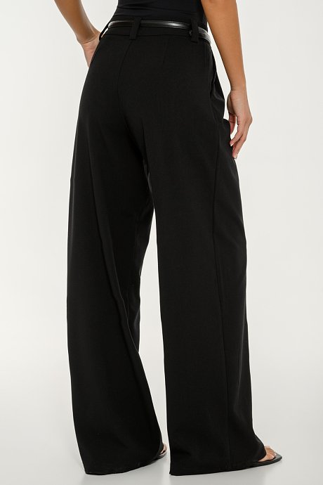 Wide leg παντελόνι με πιέτες