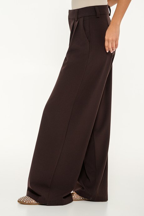 Wide leg παντελόνι με πιέτες