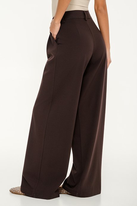 Wide leg παντελόνι με πιέτες
