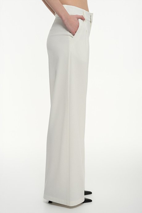 Wide leg παντελόνι με πιέτες