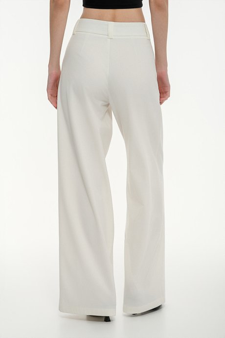 Wide leg παντελόνι με πιέτες