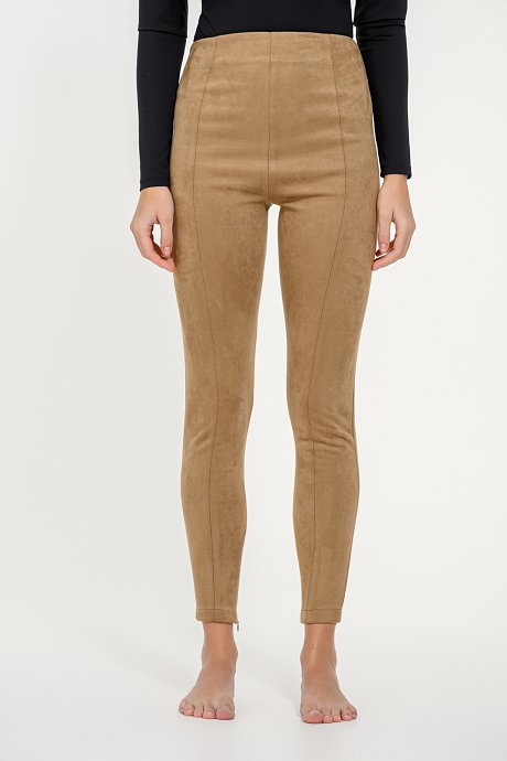 Suede leggings