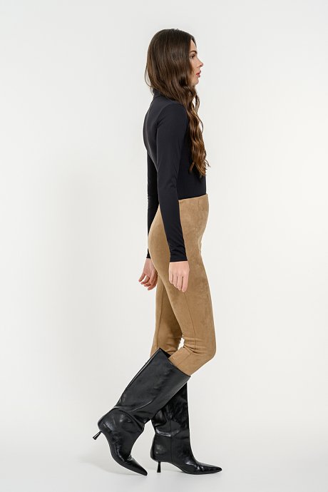 Suede leggings