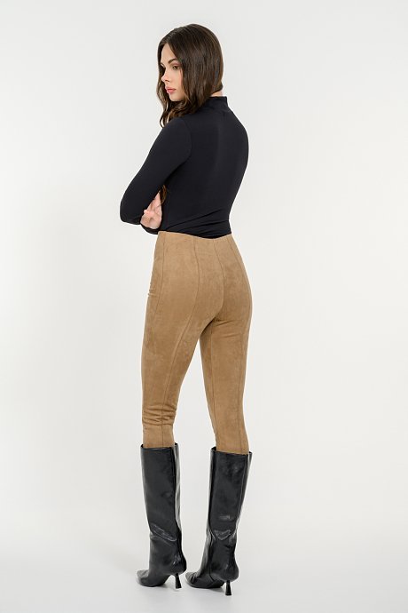 Suede leggings