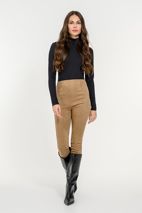 Suede leggings