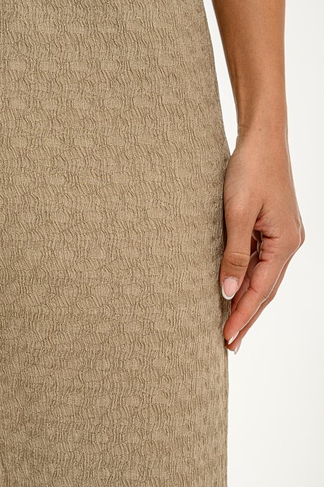 Wide leg trousers with elastic waistband