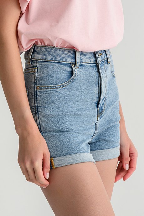 Mom fit ντένιμ σορτς