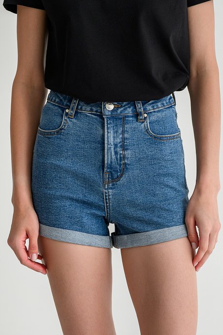 Mom fit ντένιμ σορτς