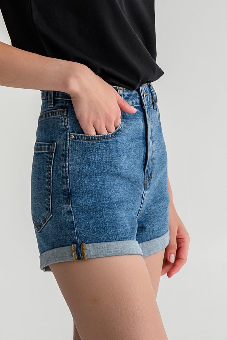 Mom fit ντένιμ σορτς