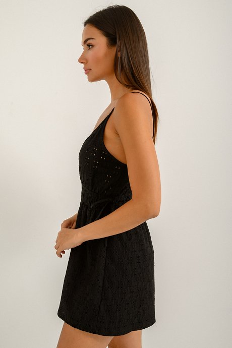 Cruise jumpsuit with perforated details