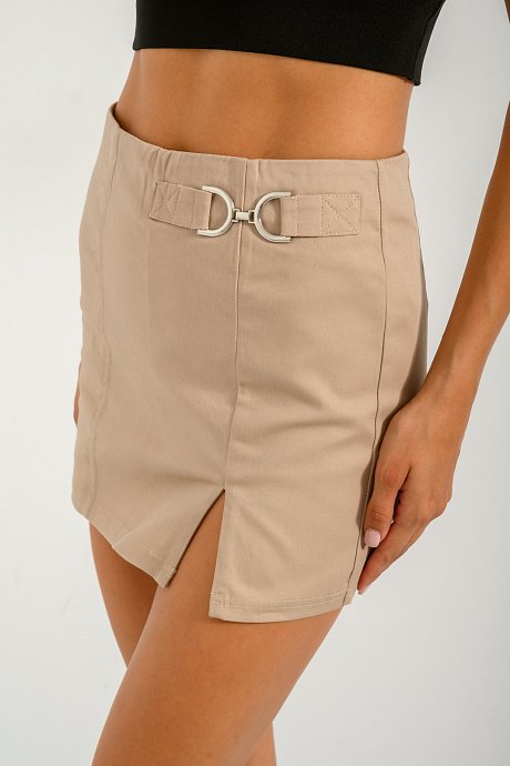 Skorts with buckle detail