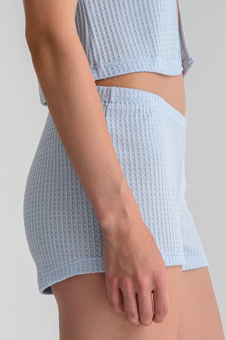 Mini shorts with elastic waistband