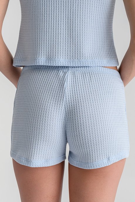 Mini shorts with elastic waistband