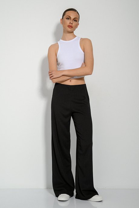 Wide leg παντελόνα