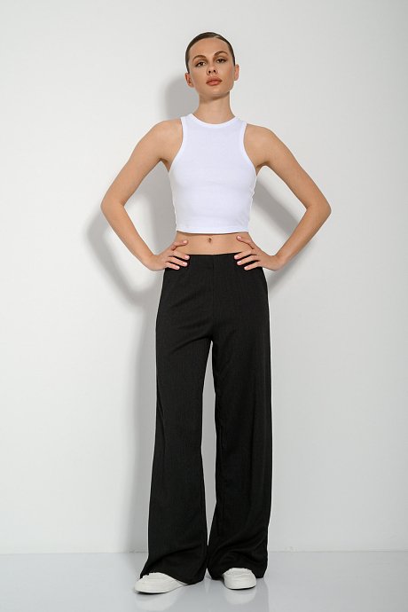 Wide leg παντελόνα