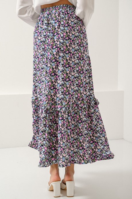 Midi floral skirt
