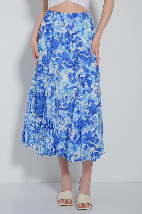Midi floral cloche skirt