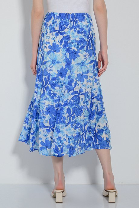 Midi floral cloche skirt