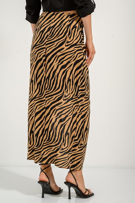 Midi φούστα με zebra print