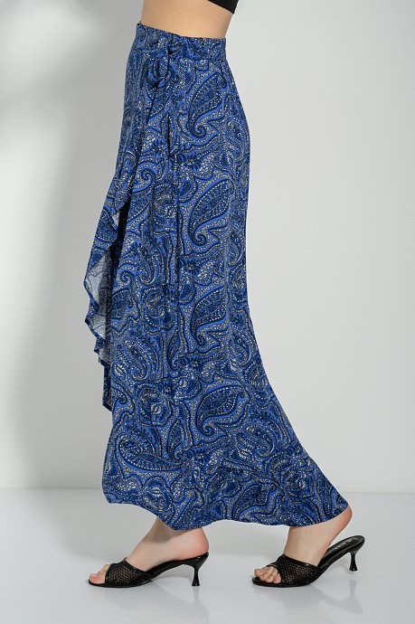 Midi κρουαζέ φούστα με boho print