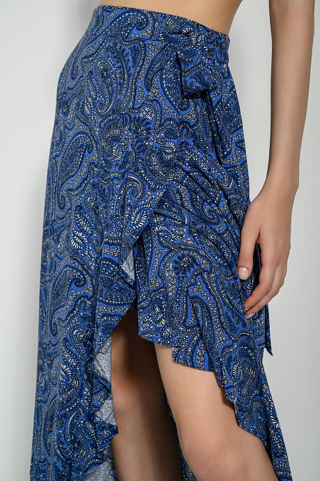 Midi κρουαζέ φούστα με boho print