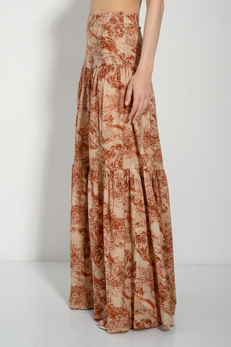 Maxi κλος φούστα με print
