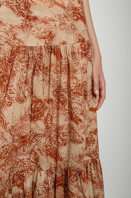 Maxi κλος φούστα με print