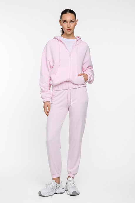Sweater jacket with hood