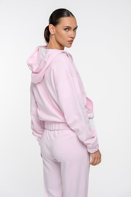 Sweater jacket with hood