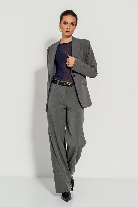 Blazer with shoulder pads