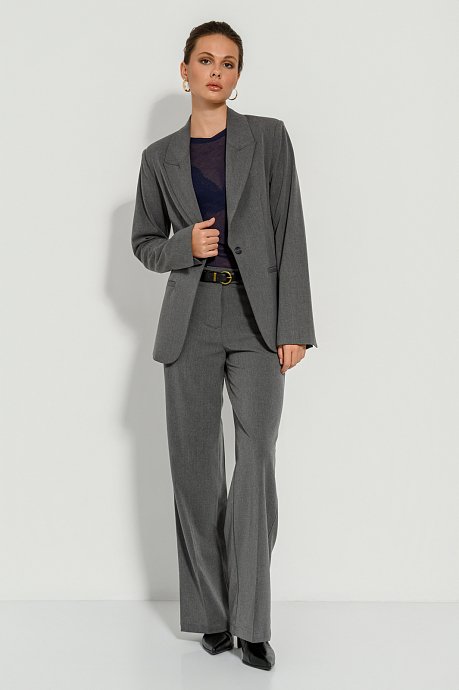 Blazer with shoulder pads