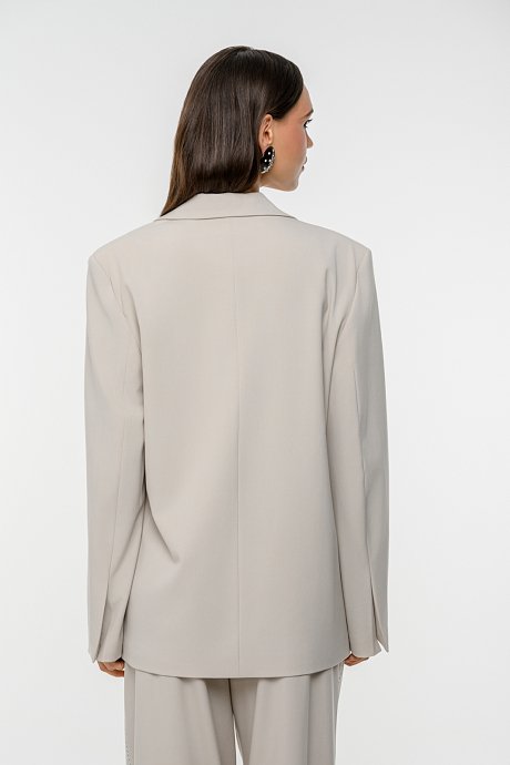 Σταυρωτό oversized μπλέιζερ με βάτες