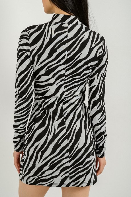 Μίνι φόρεμα με zebra print