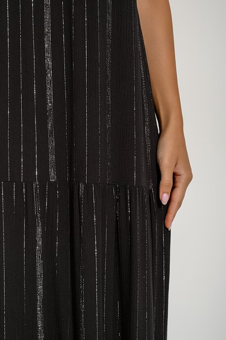 Maxi φόρεμα με lurex λεπτομέρεια