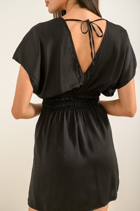 Mini dress with open back