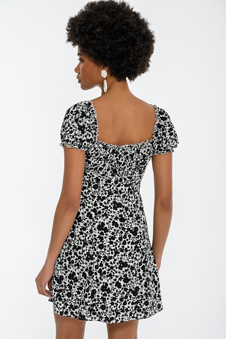 Μίνι φλοράλ φόρεμα off shoulder