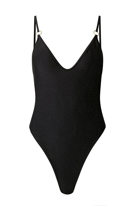 Swimsuit with small hoop details