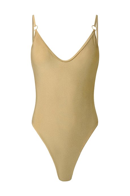 Swimsuit with small hoop details