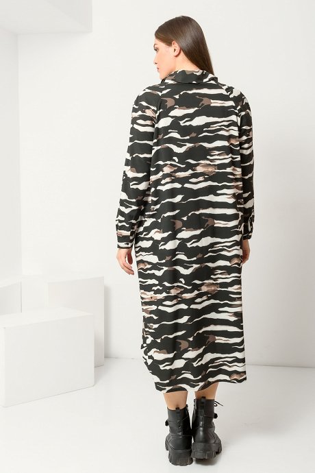 Zebra printed chemise dress