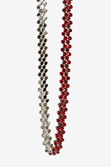 Necklace with strass