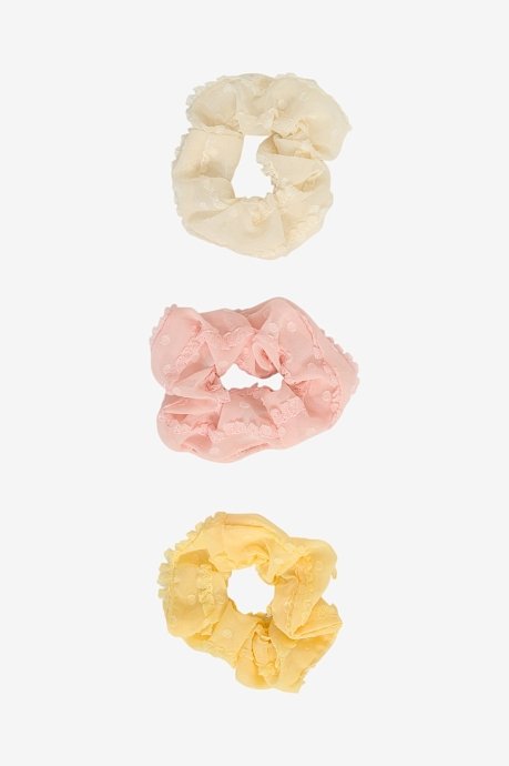 Σετ 3 scrunchies λαστιχάκια μαλλιών