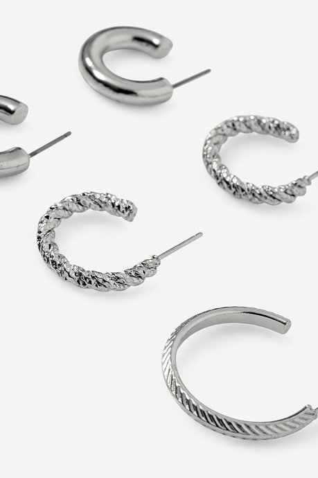 Multipack set of hoop earrings