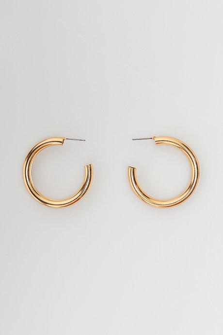 Hoops with gold effect