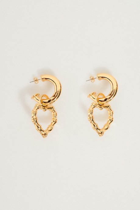 Heart- shaped earrings