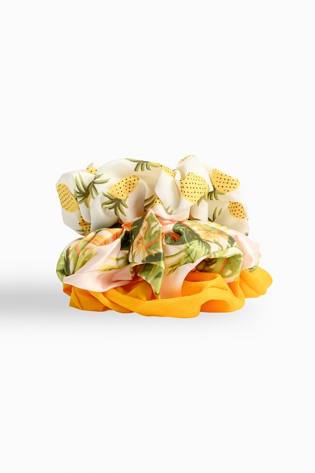 Σετ 3 scrunchies λαστιχάκια μαλλιών