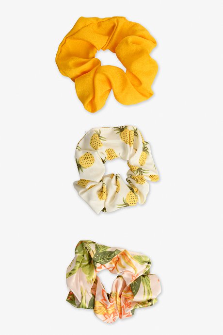 Σετ 3 scrunchies λαστιχάκια μαλλιών