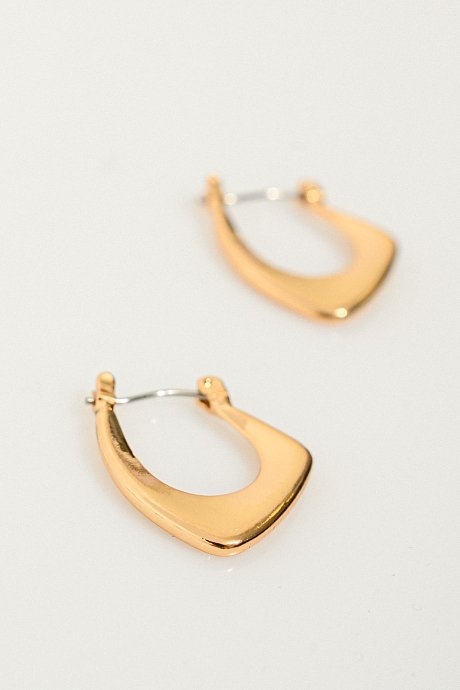 Earrings with gold effect