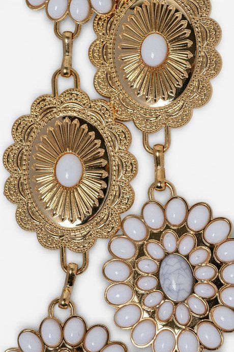 Boho chain belt with decorative stones