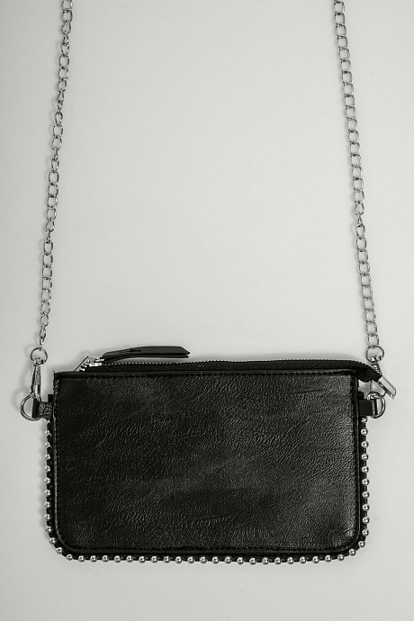 Bag with stads and leather effect