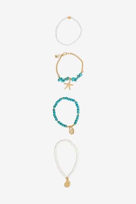 Σετ βραχιόλια με χάντρες και charms